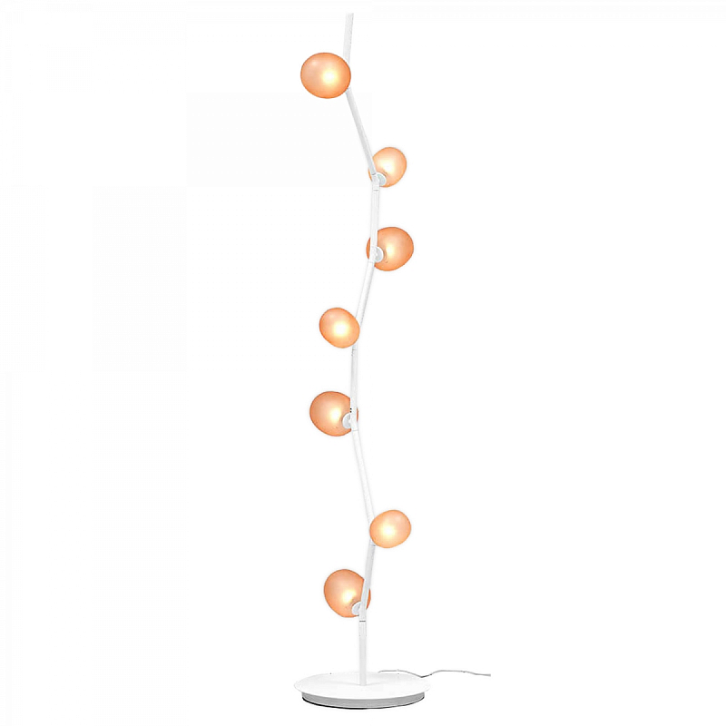 Торшер Conol Floor lamp Белый Янтарь (Amber) Торшер Conol Floor lamp Белый Янтарь (Amber) в Волгограде | Loft Concept