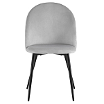 Мягкий стул в сером велюре Miruna Chair варинант исполнения - 2 | Loft Concept в Волгограде