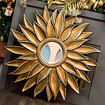 Зеркало-солнце с золотыми с лучами Rays of Peace варинант исполнения - 3 | Loft Concept в Волгограде