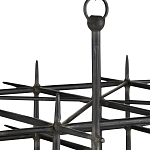 Люстра черная квадратной остроконечной формы Black Square варинант исполнения - 1 | Loft Concept в Волгограде