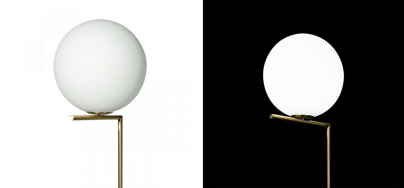 Торшер Flos IC Lights Gold c мраморным основанием Торшер Flos IC Lights Gold c мраморным основанием - Loft-Concept в Волгограде