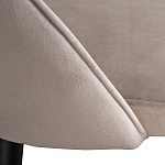Стул велюровый серо-бежевый Schelde Gray Beige варинант исполнения - 4 | Loft Concept в Волгограде