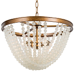 Круглая люстра с подвесками в виде круглых прозрачных бусин Transparent Beads Chandelier варинант исполнения - 1 | Loft Concept в Волгограде