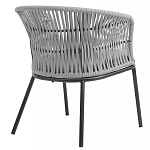 Кресло с декоративным плетением на спинке и подлокотниках Armchair Weaving варинант исполнения - 3 | Loft Concept в Волгограде