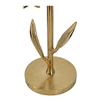 Столик с золотистым основанием в виде цветка и круглой мраморной столешницей Golden Snowdrop варинант исполнения - 4 | Loft Concept в Волгограде