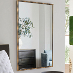 Зеркало прямоугольное в фактурной золотой раме Reflective Fabric варинант исполнения - 6 | Loft Concept в Волгограде