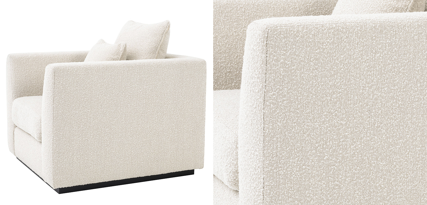Кресло Eichholtz Chair Taylor Boucle cream Кресло Eichholtz Chair Taylor Boucle cream - Loft-Concept в Волгограде