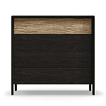 Комод 4 ящика с подсветкой на рельефном фасаде Warm Industrial варинант исполнения - 1 | Loft Concept в Волгограде