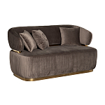 Диван двухместный коричневый Clarisse варинант исполнения - 1 | Loft Concept в Волгограде