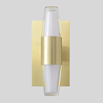 Бра с золотым основанием и прозрачным плафоном цилиндрической формы Golden Geometry варинант исполнения - 1 | Loft Concept в Волгограде