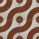 Дизайнерская плитка с узором Дорожки 2 варинант исполнения - 1 | Loft Concept в Волгограде