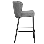Стул барный серый с широкой закругленной спинкой Bar Chair Gray варинант исполнения - 1 | Loft Concept в Волгограде