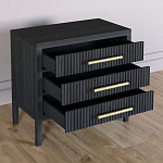 Тумба Primo  с тремя ящиками шпон Черный дуб варинант исполнения - 4 | Loft Concept в Волгограде