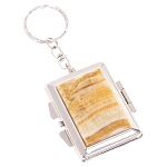 Зеркало брелок складное двухстороннее из натурального камня Оникс Silver Stone Mirrors варинант исполнения - 1 | Loft Concept в Волгограде