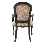 Полукресло с мягкой обивкой из льна на 4-х ножках из массива березы Gladys Armchair варинант исполнения - 2 | Loft Concept в Волгограде