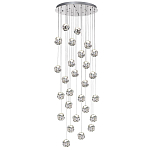 Люстра каскадня с 27-ю прозрачными шарообразными подвесами Bubbles Bocci варинант исполнения - 4 | Loft Concept в Волгограде
