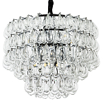 Люстра с хрустальными подвесками в виде капель Antoine Crystal Drops Chrome Chandelier 9 варинант исполнения - 1 | Loft Concept в Волгограде