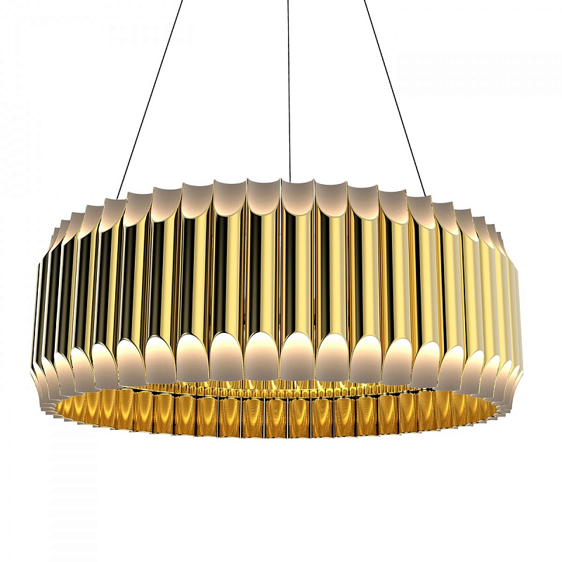 Люстра GALLIANO ROUND SUSPENSION LIGHT by DELIGHTFULL Gold Золотой Белый Люстра GALLIANO ROUND SUSPENSION LIGHT by DELIGHTFULL Gold Золотой Белый в Волгограде | Loft Concept