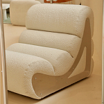 Кресло мягкое без подлкотников White Sheepskin Armchair варинант исполнения - 1 | Loft Concept в Волгограде