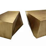 Комплект из 2-х дизайнерский журнальных столов геометрической формы Ribefyk варинант исполнения - 1 | Loft Concept в Волгограде