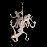 Люстра с тремя фигурами обезьян с лампочками в руках белого цвета Hanging Monkey варинант исполнения - 2 | Loft Concept в Волгограде