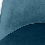 Барный стул вращающийся со спинкой Синий Велюр Vendramin Chair варинант исполнения - 4 | Loft Concept в Волгограде