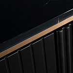 Комод черный округлой формы с рельефным фасадом Black Cut варинант исполнения - 4 | Loft Concept в Волгограде