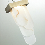 Подвесной светильник с белыми вертикальными элементами Alabaster Totem варинант исполнения - 11 | Loft Concept в Волгограде