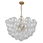 Люстра подвесная с рифлёными стеклянными шарами в форме воздушного облака Berries Chandelier варинант исполнения - 1 | Loft Concept в Волгограде