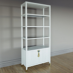 Стеллаж со стеклянными полками Elsa Dreams White варинант исполнения - 1 | Loft Concept в Волгограде