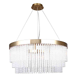 Люстра подвесная со стеклянными подвесками в виде перекрученных трубочек Nembus варинант исполнения - 1 | Loft Concept в Волгограде