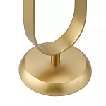 Столик приставной с овальным золотым основанием Oval Gold Base варинант исполнения - 3 | Loft Concept в Волгограде