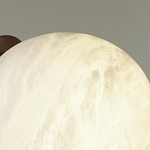 Настенно-потолочный светильник с плафоном в форме шара из алебастра Cryptocrystalline Stone варинант исполнения - 6 | Loft Concept в Волгограде