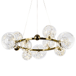 Дизайнерская кольцевая люстра с гирляндой внутри стеклянных плафонов Iona Garland Chandelier 9 варинант исполнения - 1 | Loft Concept в Волгограде