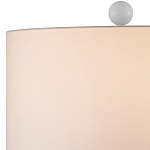 Настольная лампа белая с тканевым абажуром в форме цилиндра Morphing варинант исполнения - 2 | Loft Concept в Волгограде