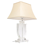 Настольная лампа хрустальная с бежевым абажуром Perfect варинант исполнения - 2 | Loft Concept в Волгограде