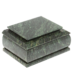 Шкатулка с зеркалом из натурального камня змеевик Stone Casket варинант исполнения - 1 | Loft Concept в Волгограде