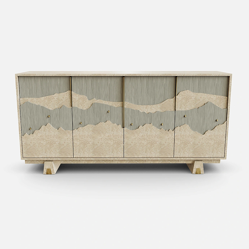 Буфет Okinawa Taupe Large Бежевый Серый Золотой в Волгограде | Loft Concept 