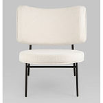 Мини-кресло District Lounge букле белый варинант исполнения - 4 | Loft Concept в Волгограде