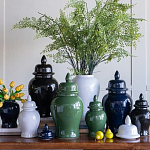 Ваза с крышкой однотонная Высота 31 см Chinoiserie Ceramics варинант исполнения - 4 | Loft Concept в Волгограде