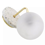 Бра с белым матовым плафоном в форме шара Round White Matte Lampshade варинант исполнения - 3 | Loft Concept в Волгограде