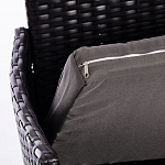 Обеденный комплект из искуственного ротанга Vintara черный варинант исполнения - 4 | Loft Concept в Волгограде