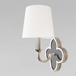 Бра с белым текстильным абажуром и фигурным основанием с зеркальной вставкой Vitorino варинант исполнения - 20 | Loft Concept в Волгограде