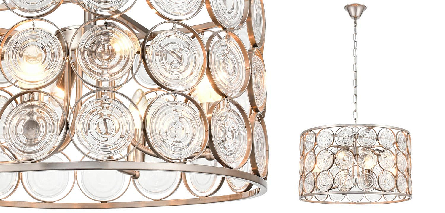 Люстра Edalina Chandelier nickel satin 50 Люстра Edalina Chandelier nickel satin 50 - Loft-Concept в Волгограде