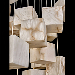 Люстра подвесная с квадратными плафонами из натурального камня Glowing Spheres варинант исполнения - 4 | Loft Concept в Волгограде