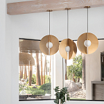 Подвесной светильник в форме золотых дисков Minimalist Lighting Fixture варинант исполнения - 4 | Loft Concept в Волгограде