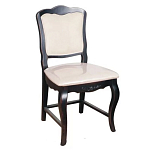 Стул из массива березы с мягким сиденьем без подлокотников в стиле прованс Vintage варинант исполнения - 1 | Loft Concept в Волгограде