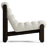 Кресло с деревянным каркасом и обивкой из белой ткани букле Medieval Furniture варинант исполнения - 4 | Loft Concept в Волгограде