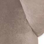 Барный стул со спинкой и металлической подставкой на 4-х деревянных ножках Бежевый Велюр Vendramin Chair варинант исполнения - 4 | Loft Concept в Волгограде