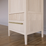 Узкий Шкаф Primo с 2 выдвижными ящиками Светлый дуб варинант исполнения - 4 | Loft Concept в Волгограде